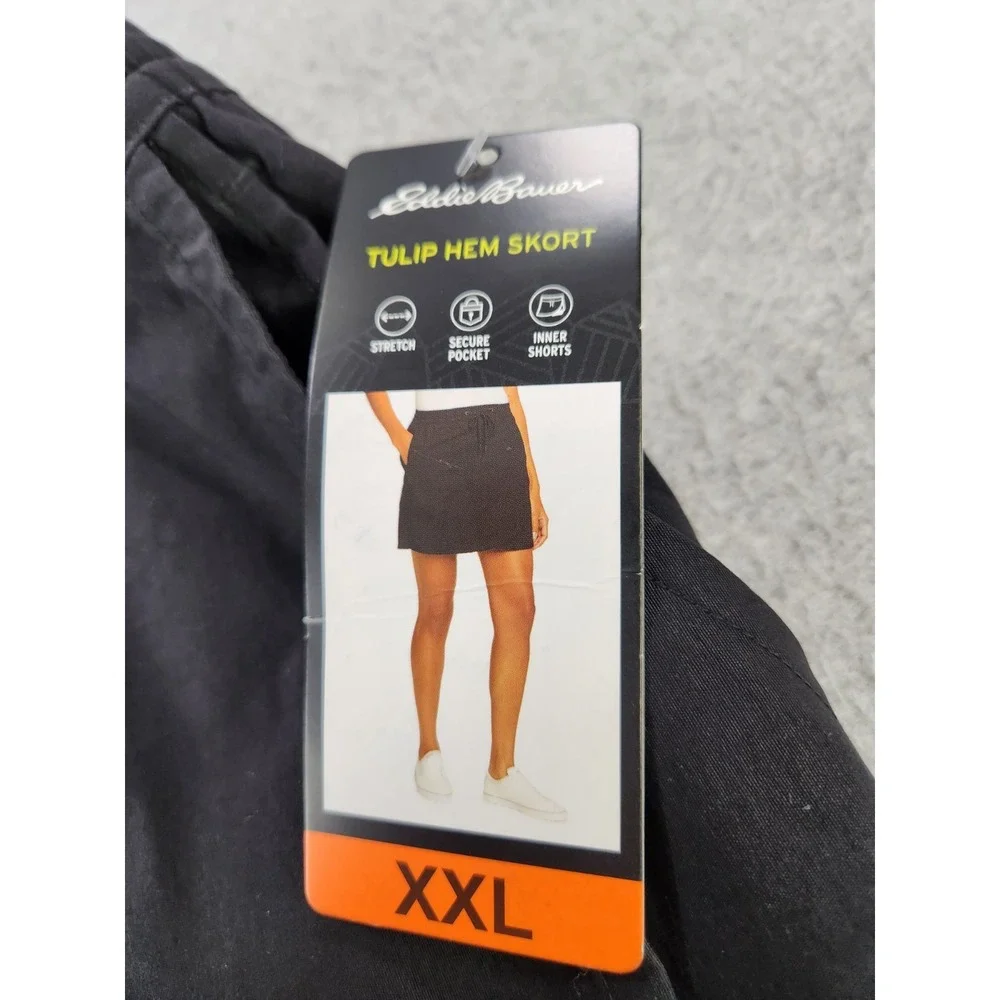 NEW‎ Eddie Bauer Lightweight Tulip Hem Skort Pickleball Tennis Skirt Shorts XXL